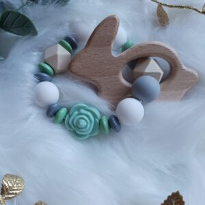 Greifling grau, mint, Hase